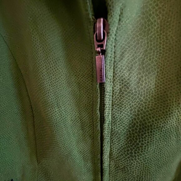 Gelco Retro blazer Kelly Green snakeskin print, SIZE 10. - Picture 4 of 9